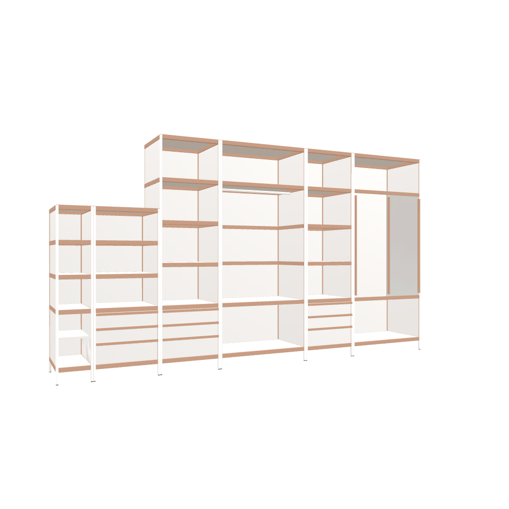 Meubels (230x418x62 cm)