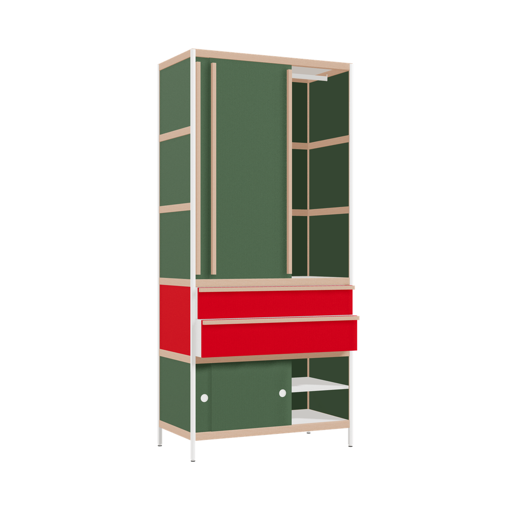 Kleerkast (220x100x52 cm)