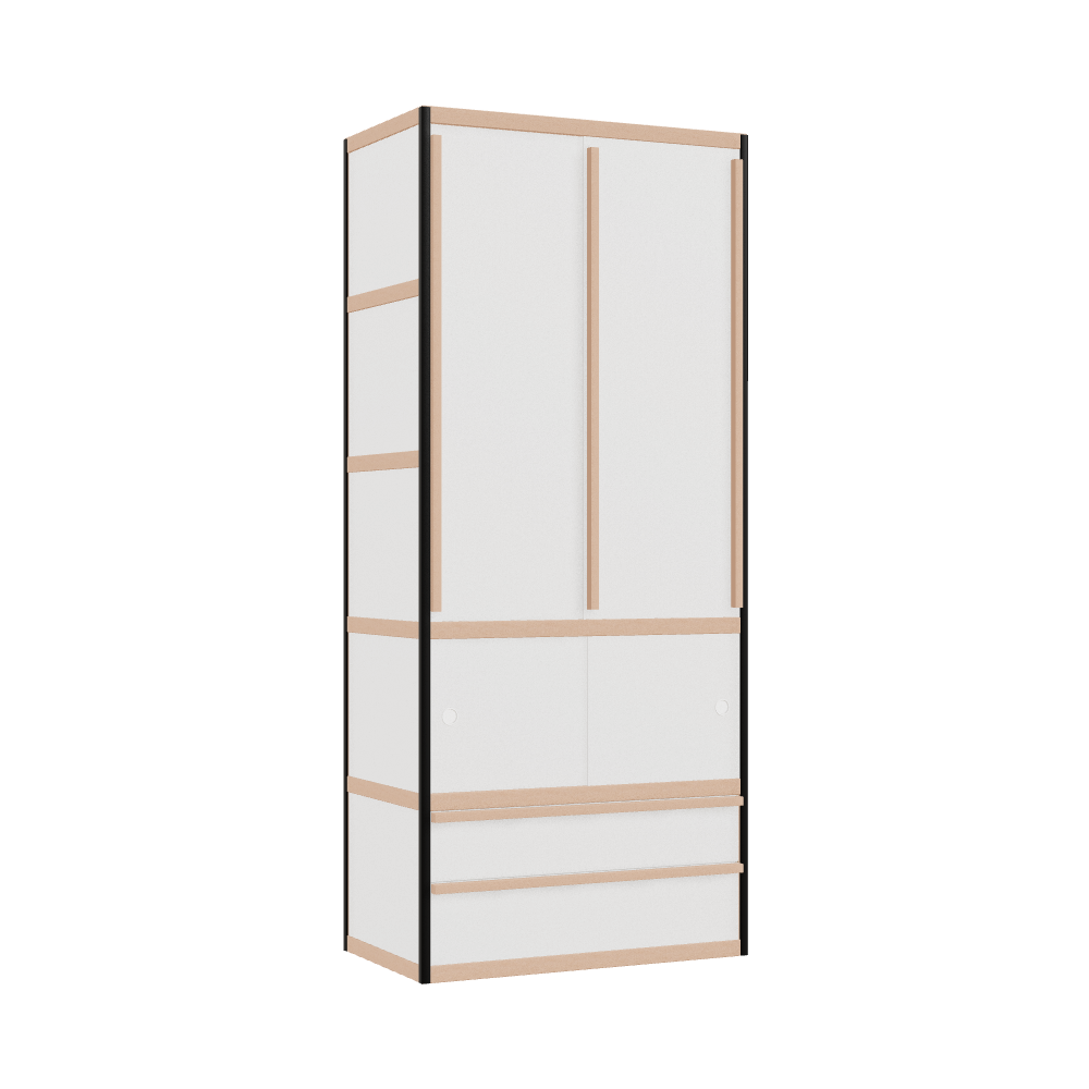 Wardrobe (209x90x52 cm)
