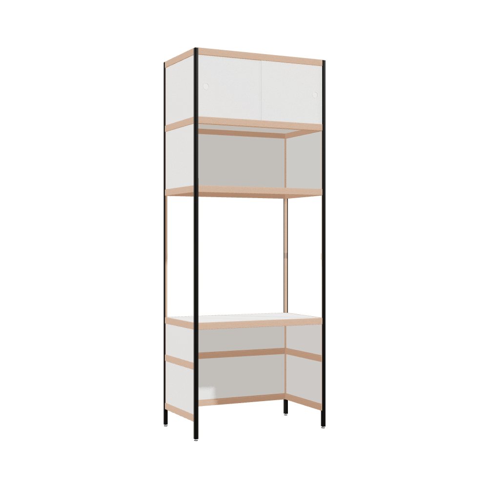 Bureau intégré (234x90x52 cm)