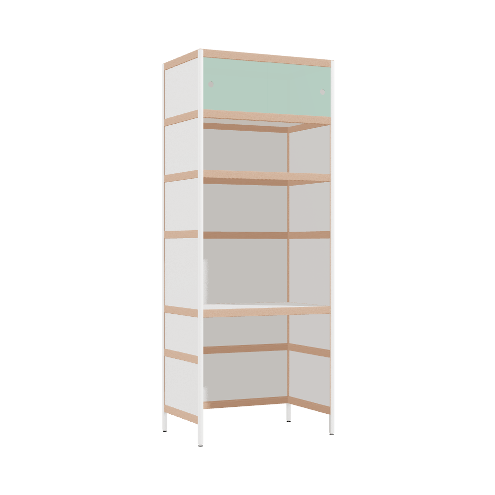 Integrated desk (204x80x52 cm)