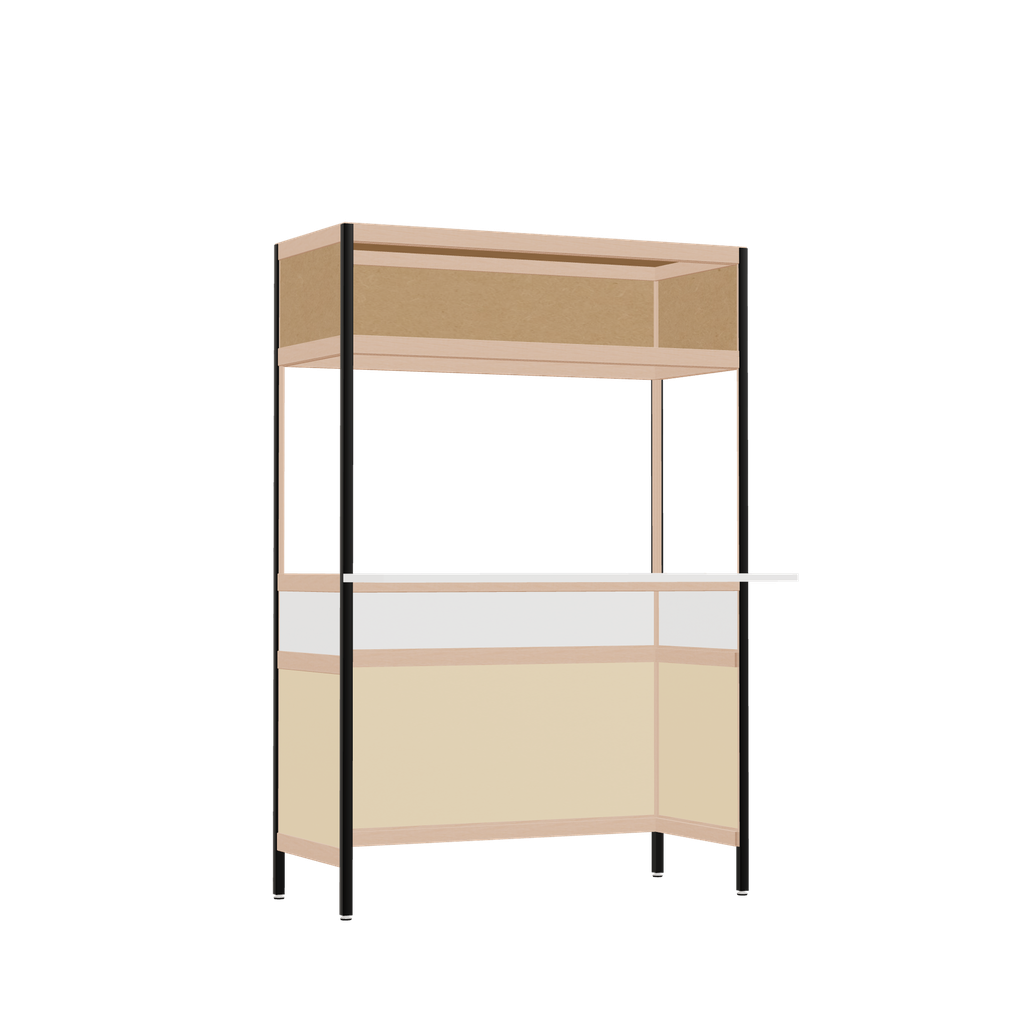Overhangend bureau (148.5x100x63.6 cm)