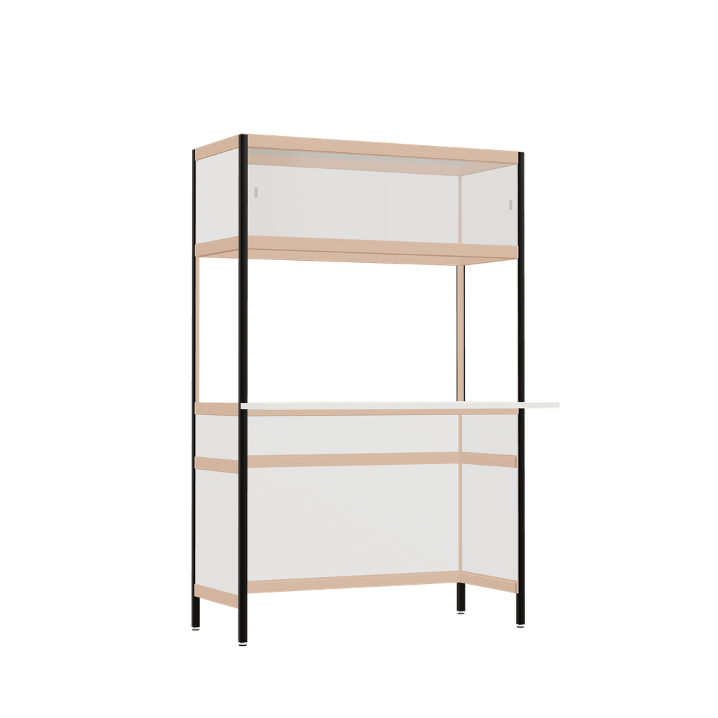 Overhangend bureau (155.5x100x63.6 cm)