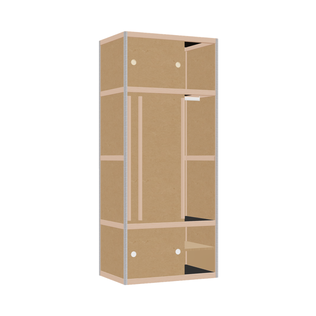 Kleerkast (188x80x52 cm)