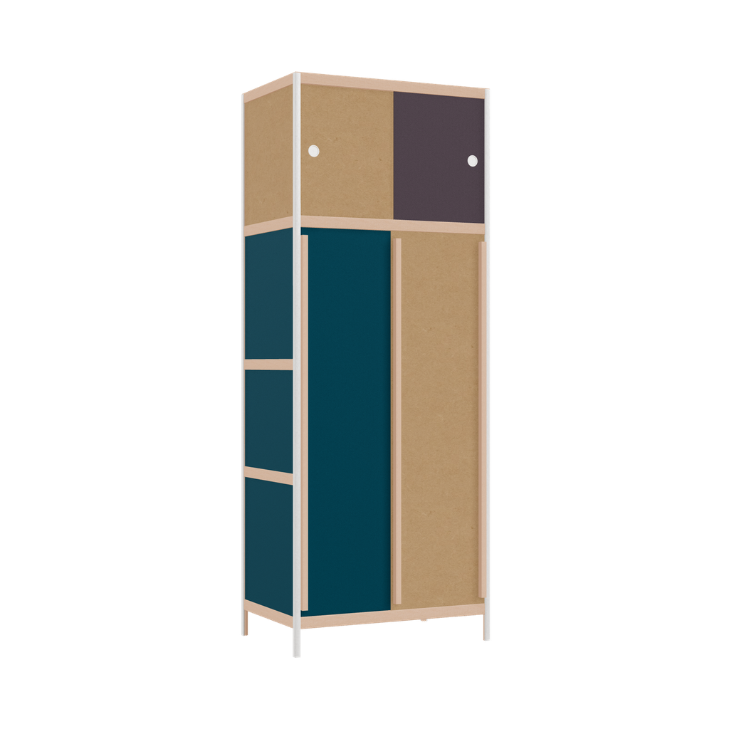 Kleerkast (208x80x52 cm)