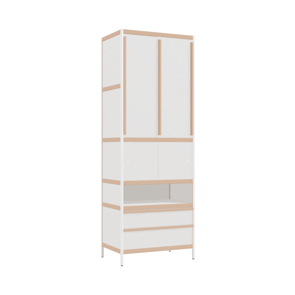 Kleerkast (223x80x52 cm)