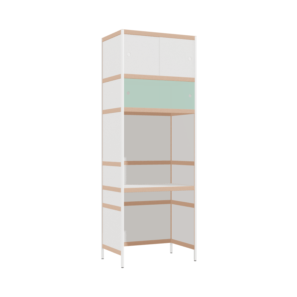 Geïntegreerd bureau (220.5x80x52 cm)