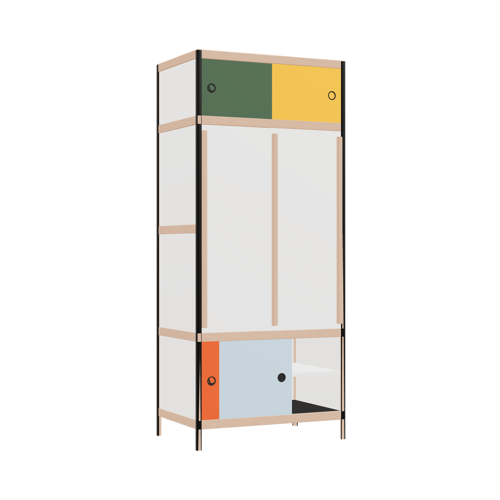 Kleerkast (188x80x52 cm)