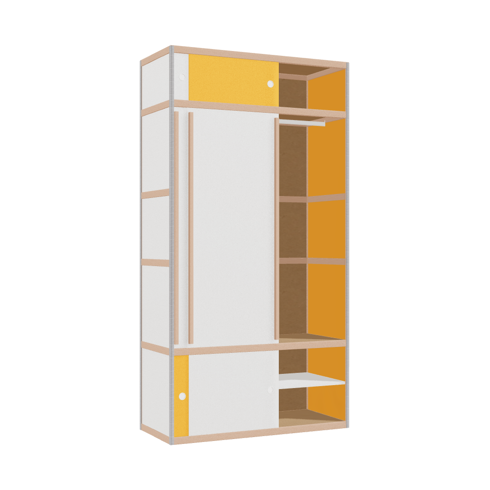 Kleerkast (229x120x52 cm)