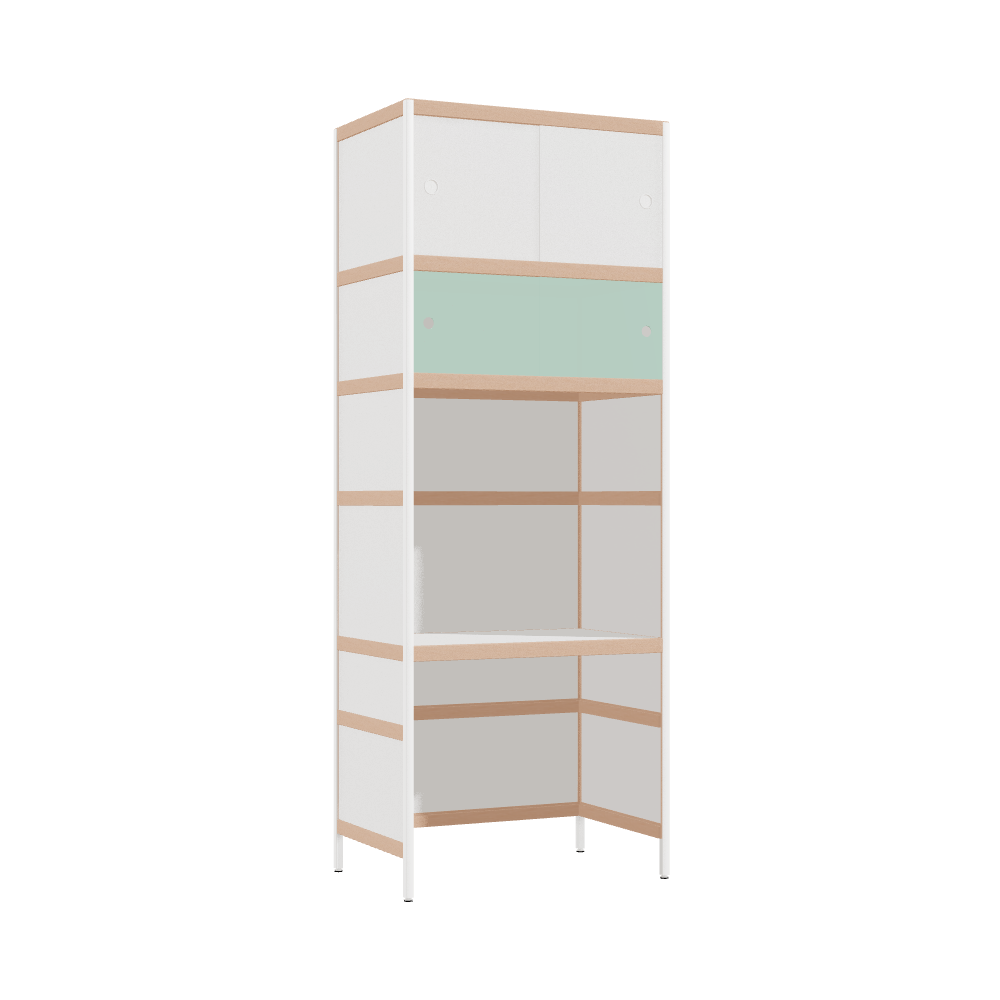 Integrated desk (211x80x52 cm)