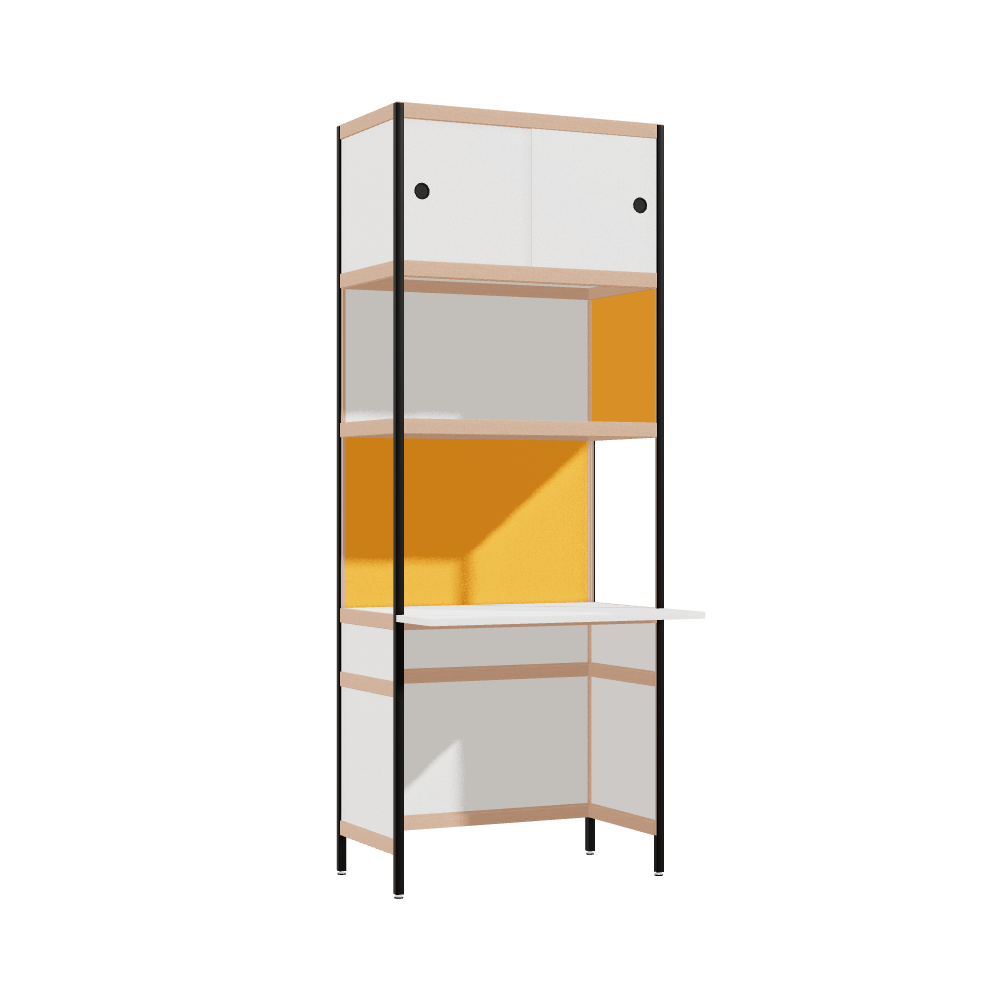 Bureau débordant (206.5x80x63.6 cm)