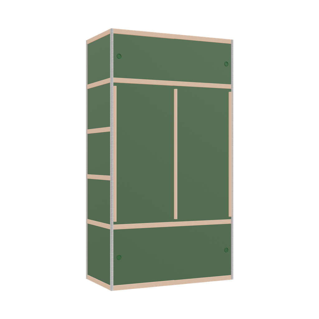 Kleerkast (219x120x62 cm)