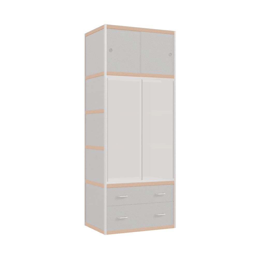 Kleerkast (229x90x62 cm)