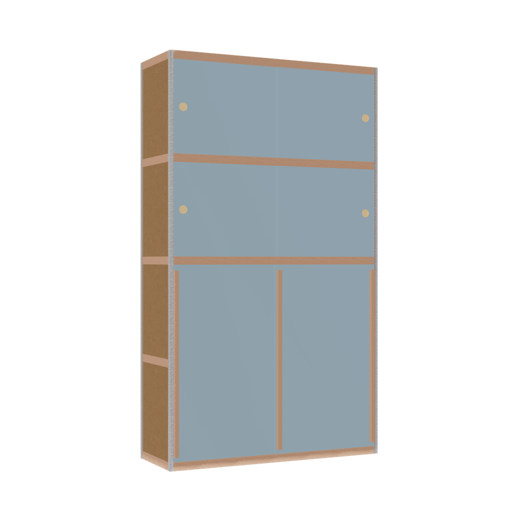 Kleerkast (208x120x42 cm)