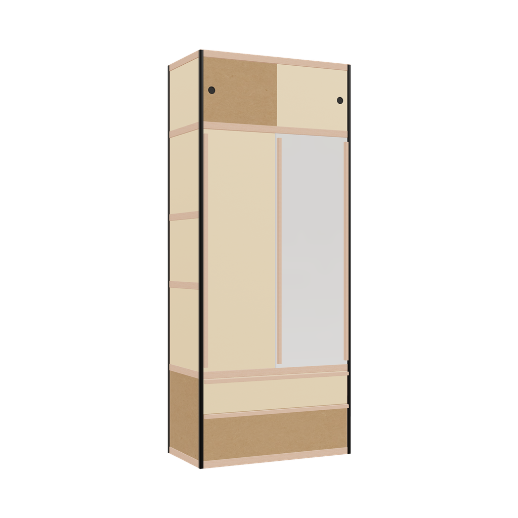 Kleerkast (239x100x52 cm)