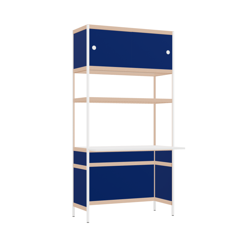 Cantilevered desk (196.5x100x63.6 cm)