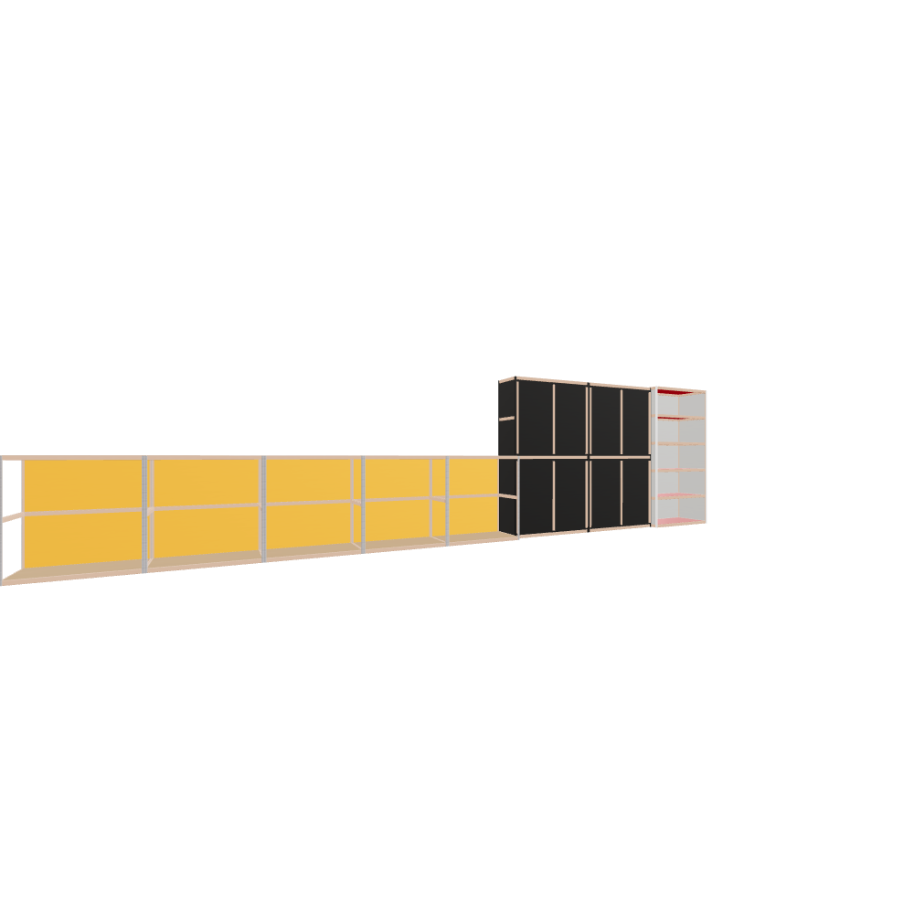 Furniture (209x850x52 cm)