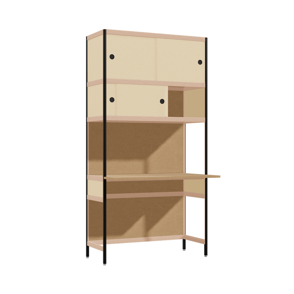 Bureau débordant (196.5x100x63.6 cm)