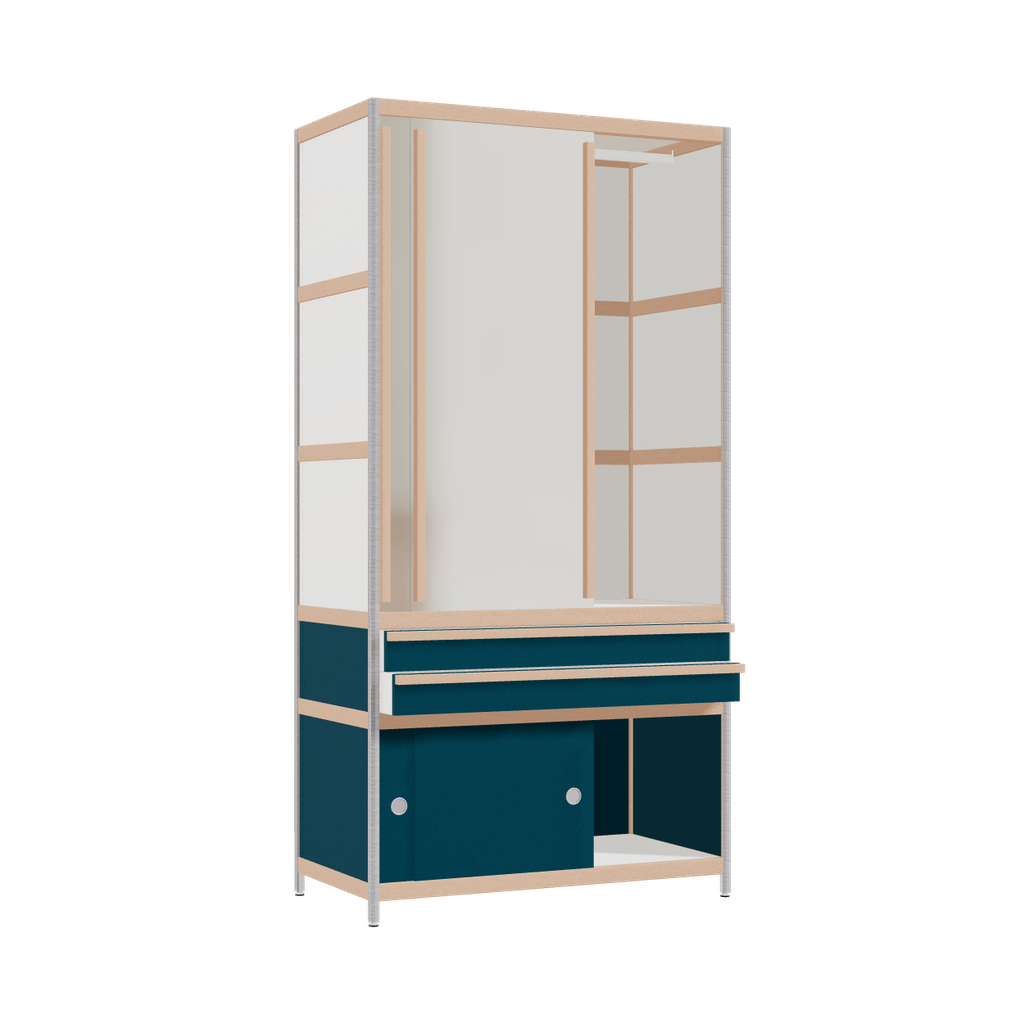 Wardrobe (198x100x52 cm)