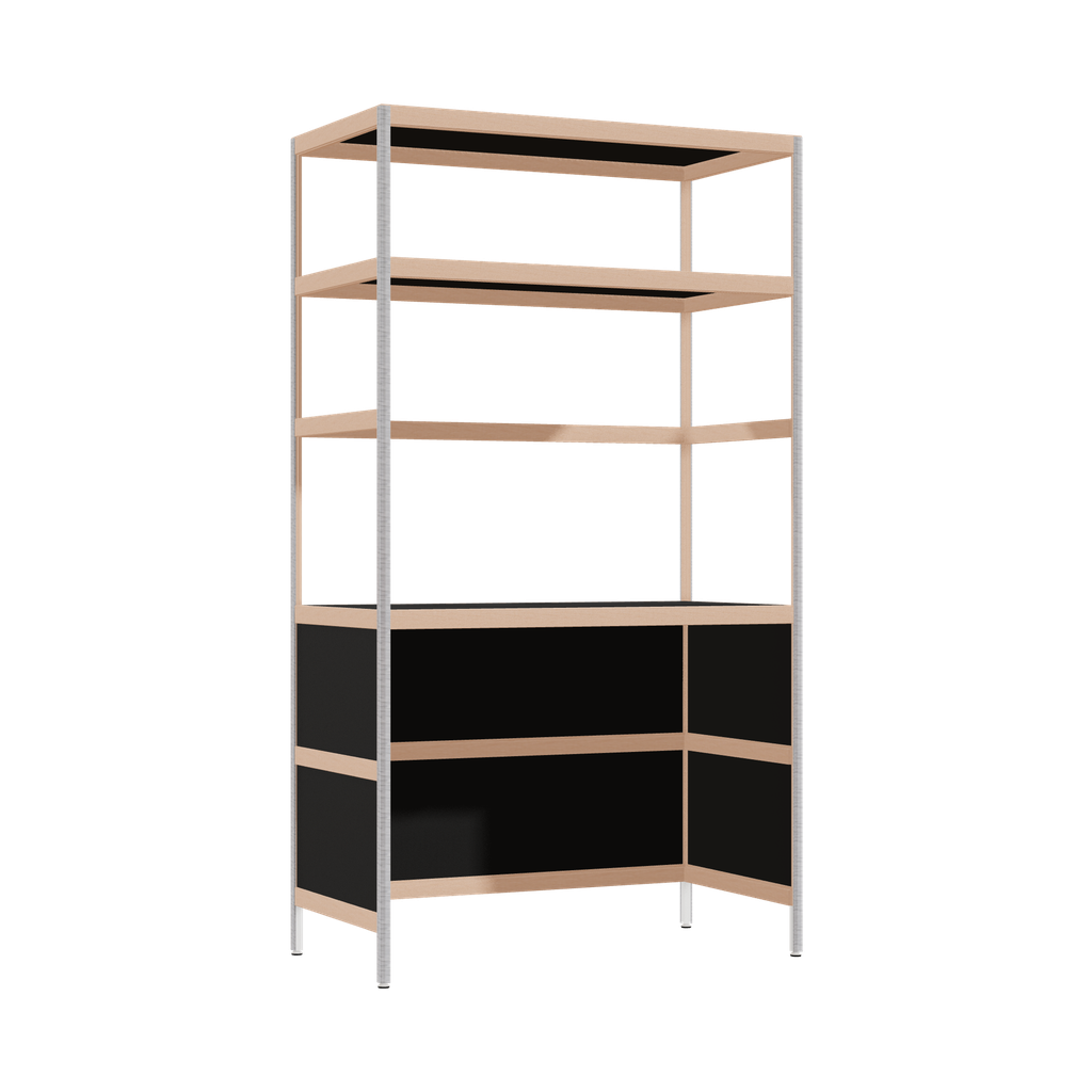 Bureau intégré (180x100x52 cm)