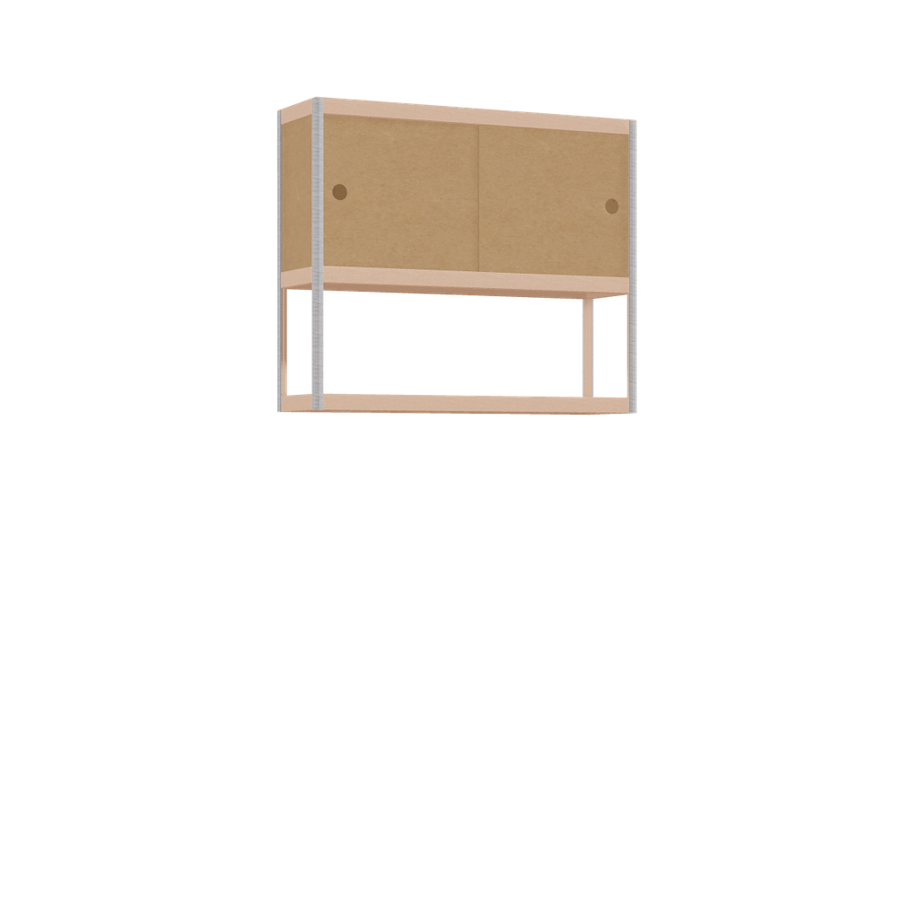 Zwevende kast (76x90x25 cm)