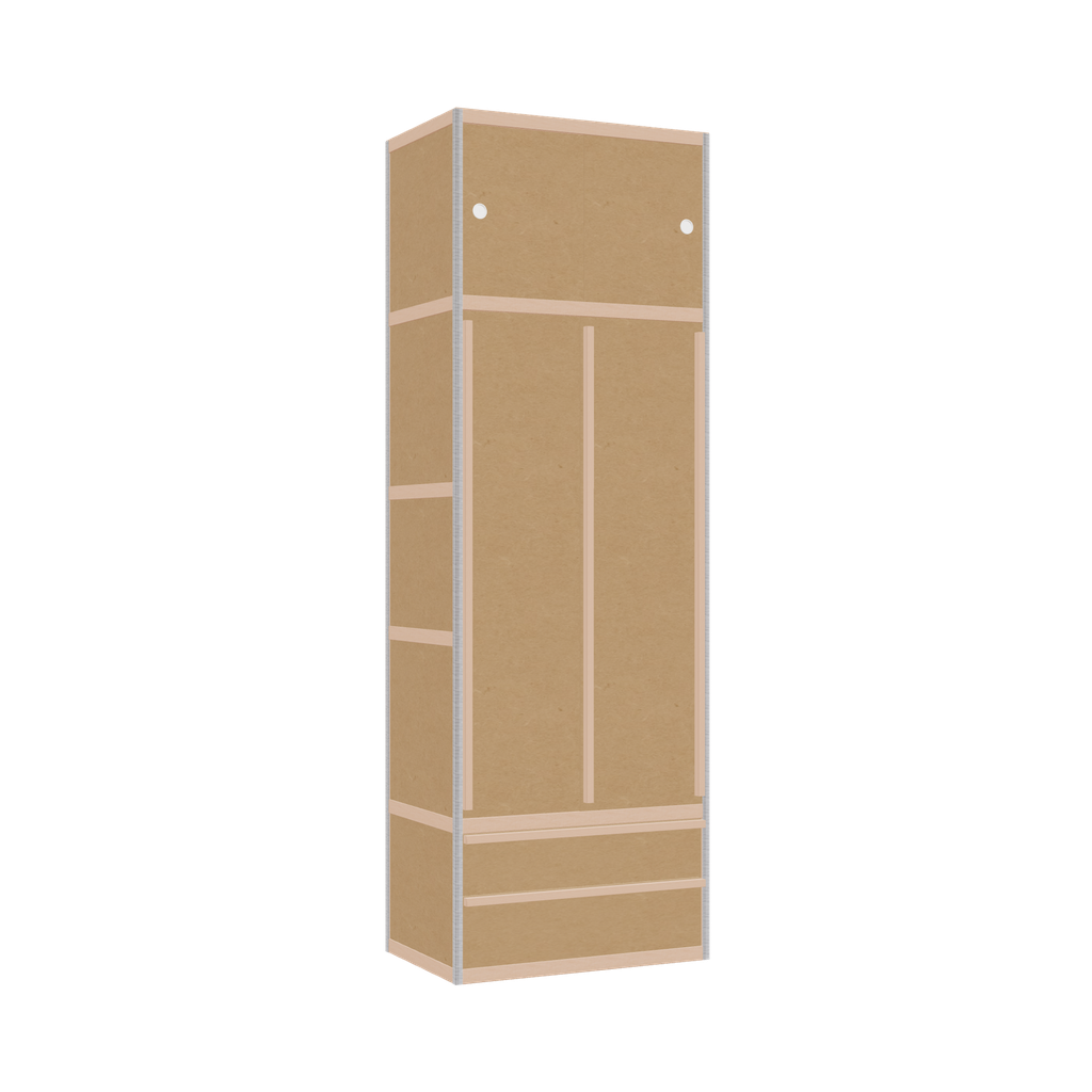 Kleerkast (239x80x52 cm)