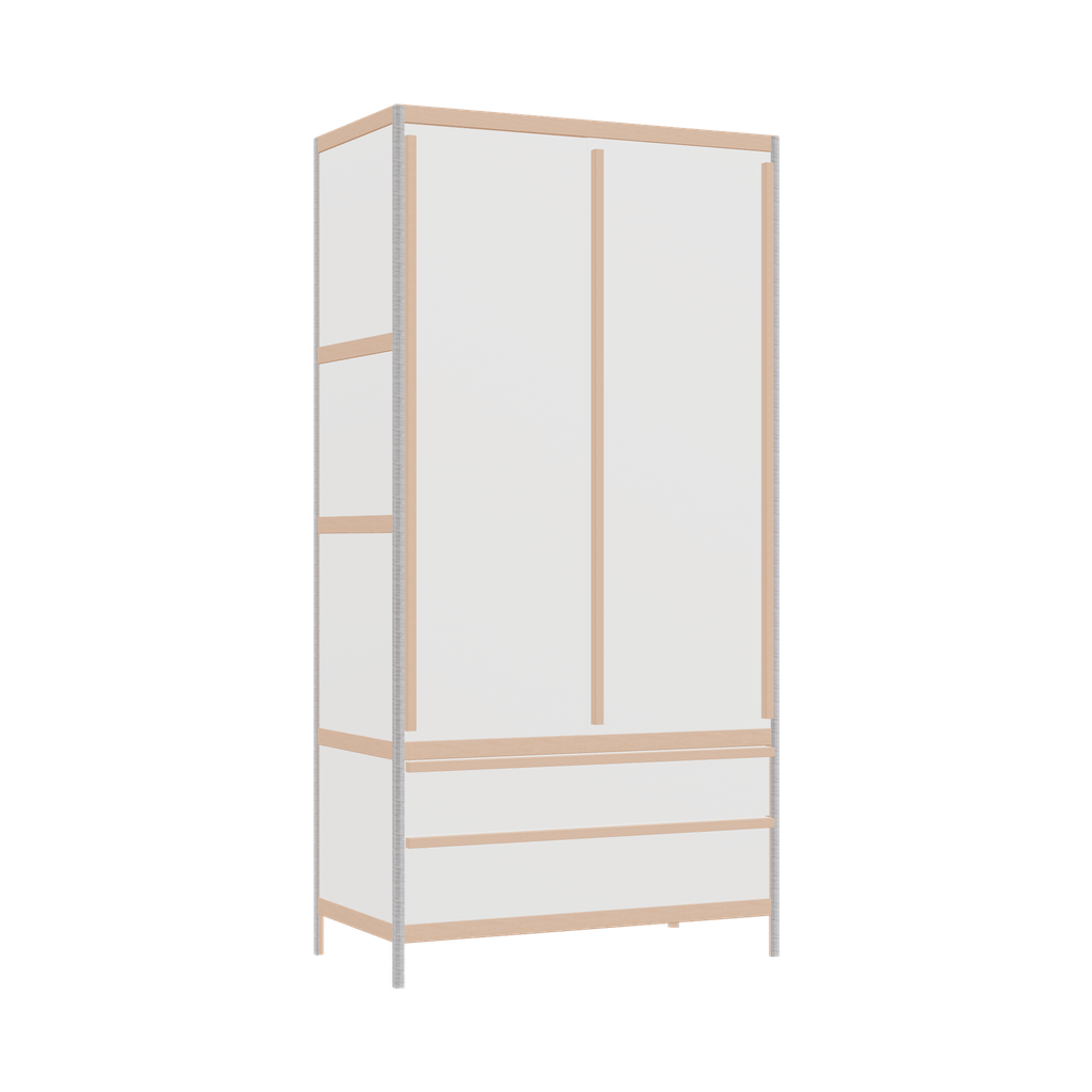 Wardrobe (198x100x52 cm)