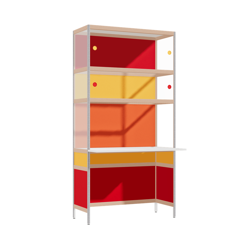 Bureau débordant (196.5x100x63.6 cm)