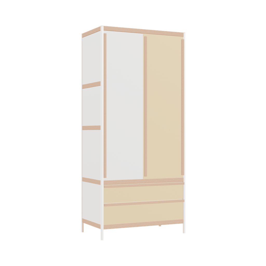 Kleerkast (198x90x52 cm)