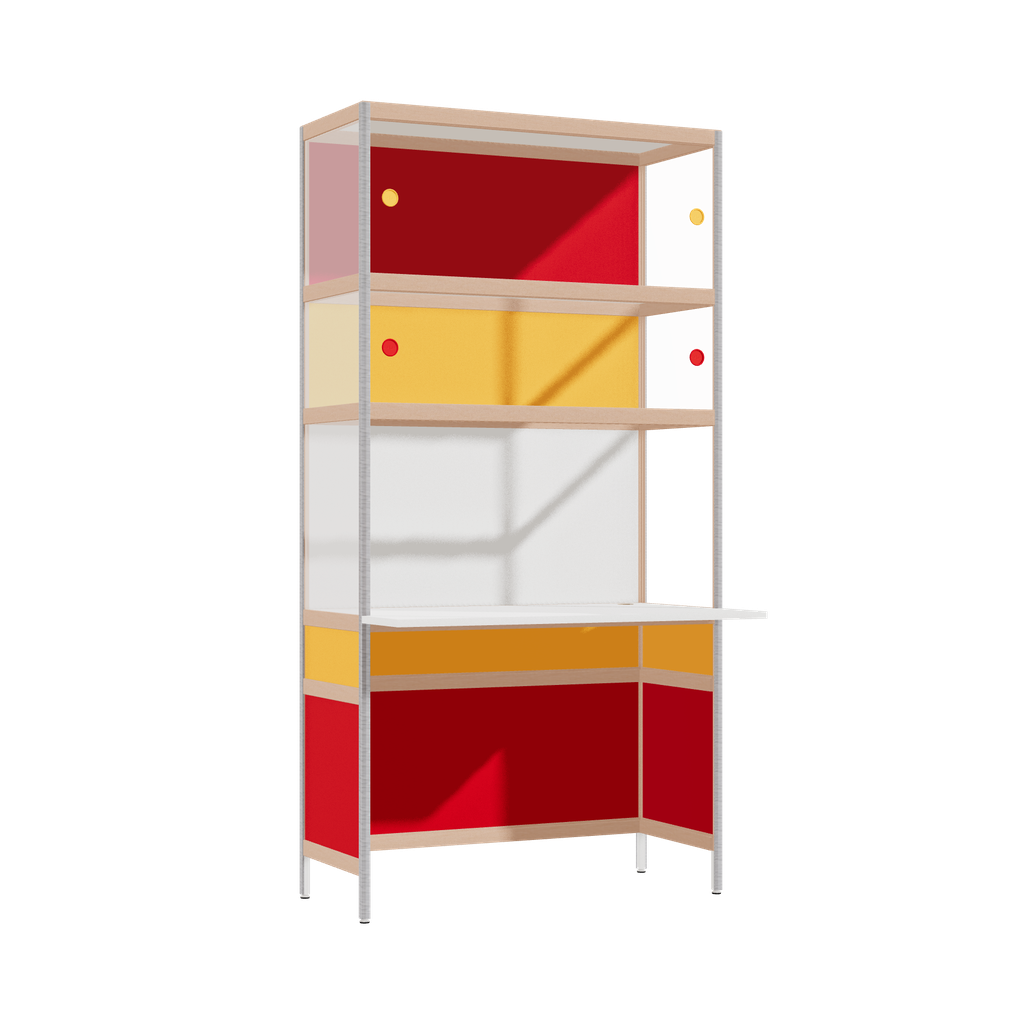 Overhangend bureau (196.5x100x63.6 cm)