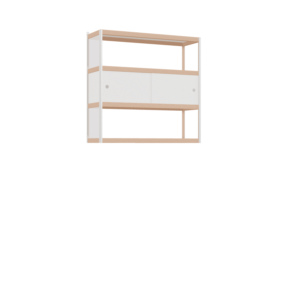 Zwevende kast (97x100x32 cm)