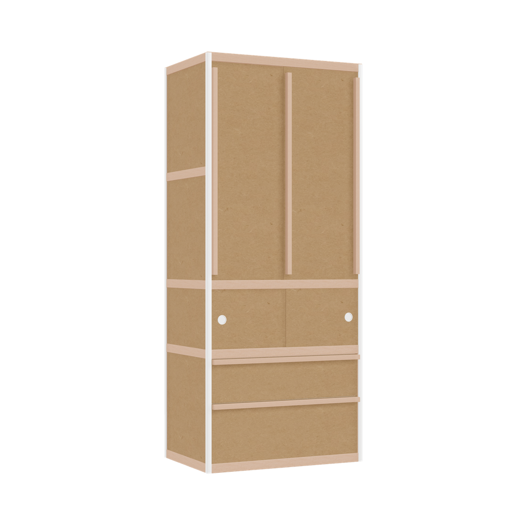 Wardrobe (188x80x52 cm)