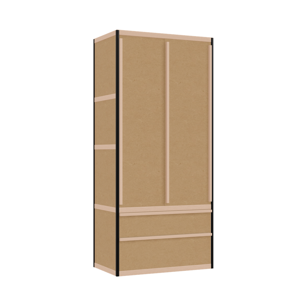 Wardrobe (198x90x52 cm)