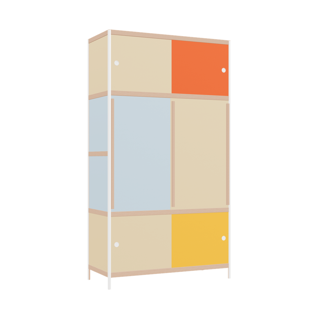 Kleerkast (218x120x52 cm)