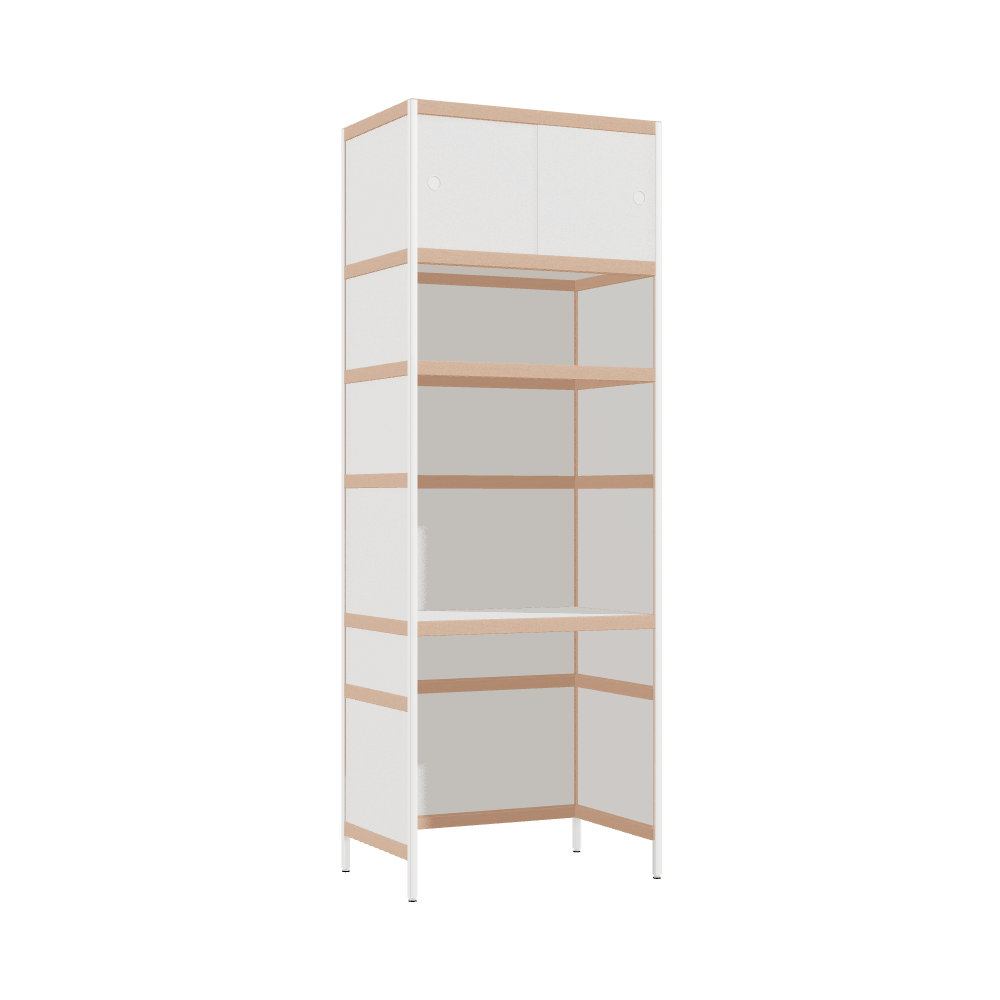 Geïntegreerd bureau (221x80x52 cm)