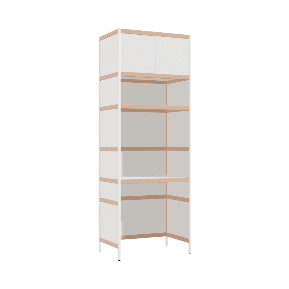 Integrated desk (221x80x52 cm)