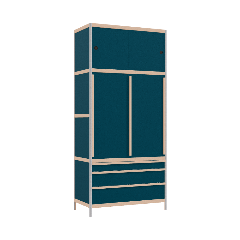 Kleerkast (218x100x52 cm)