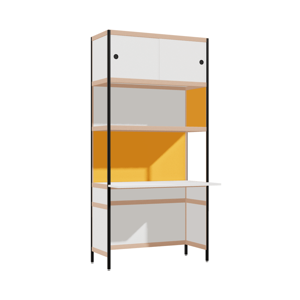 Bureau débordant (206.5x100x63.6 cm)