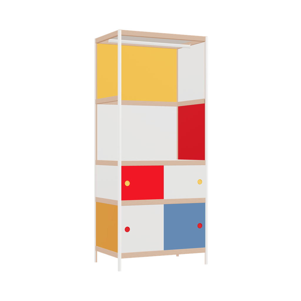 Kleerkast (188x80x52 cm)