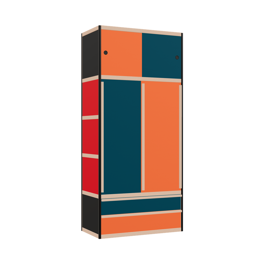 Kleerkast (219x100x52 cm)