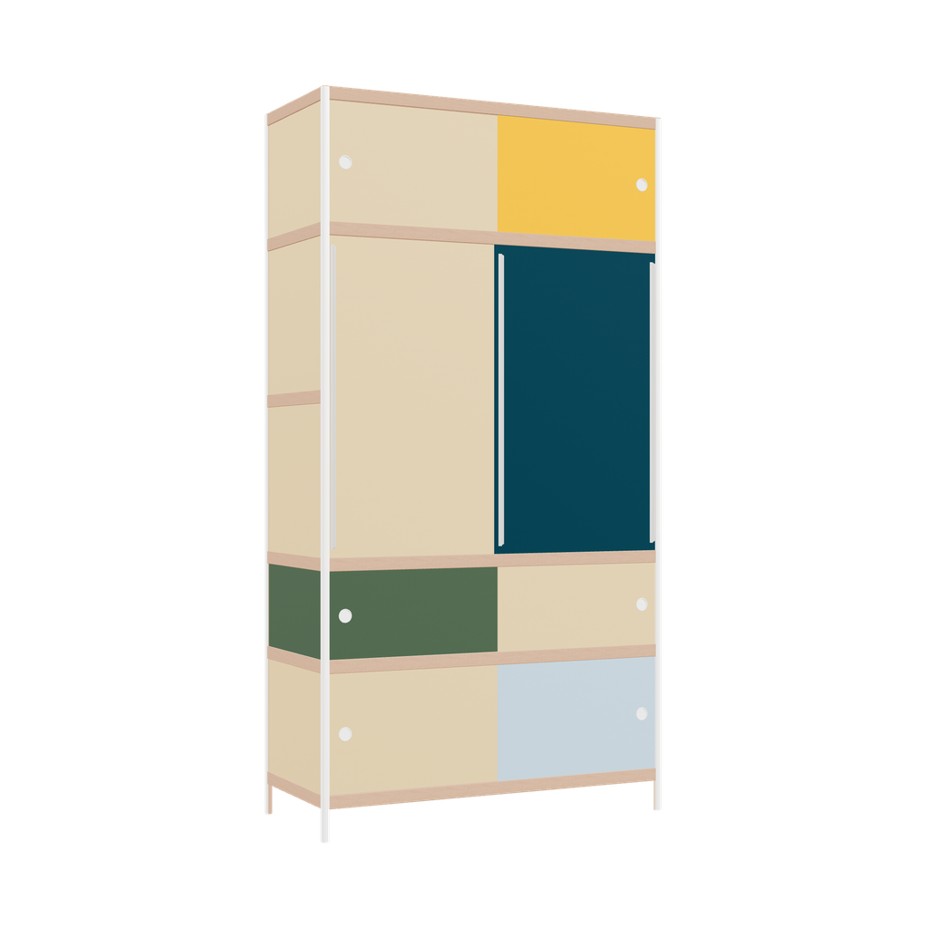 Kleerkast (229x120x52 cm)