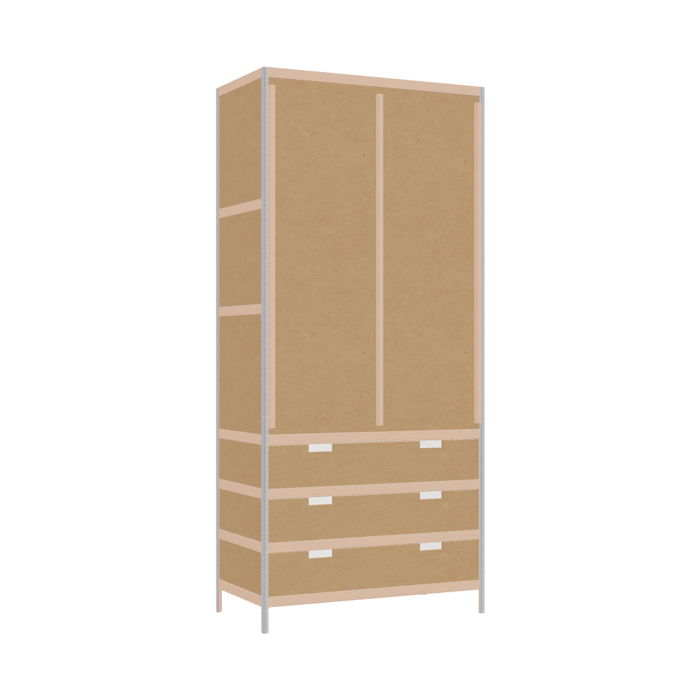 Wardrobe (220x100x52 cm)