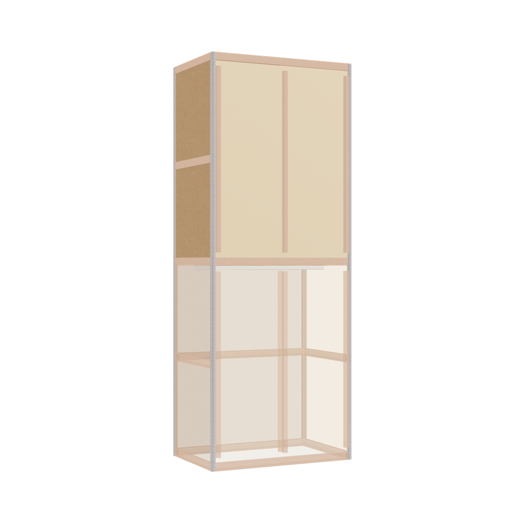 Kleerkast (208x80x52 cm)