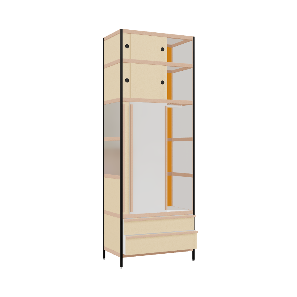 Kleerkast (251x90x52 cm)