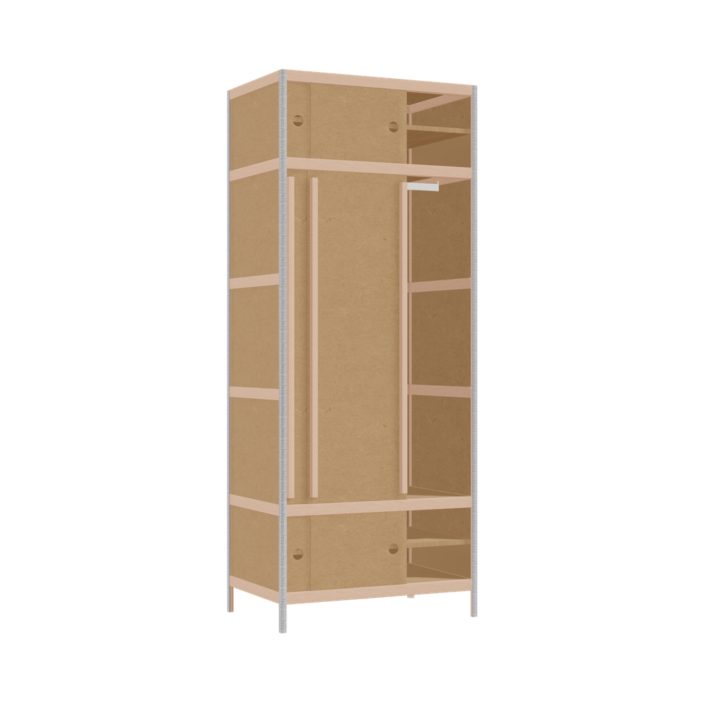 Kleerkast (199x80x52 cm)