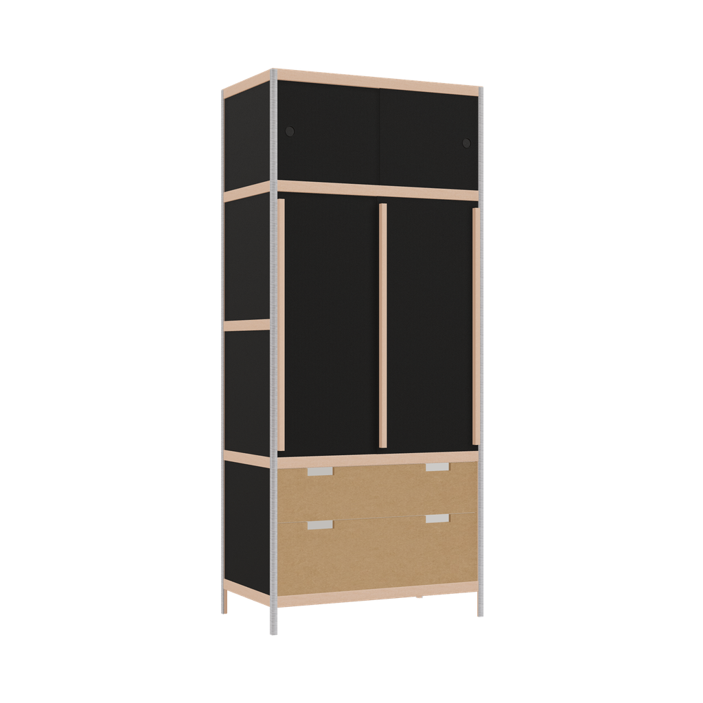 Wardrobe (208x90x52 cm)