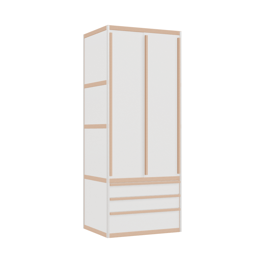 Kleerkast (198x80x62 cm)