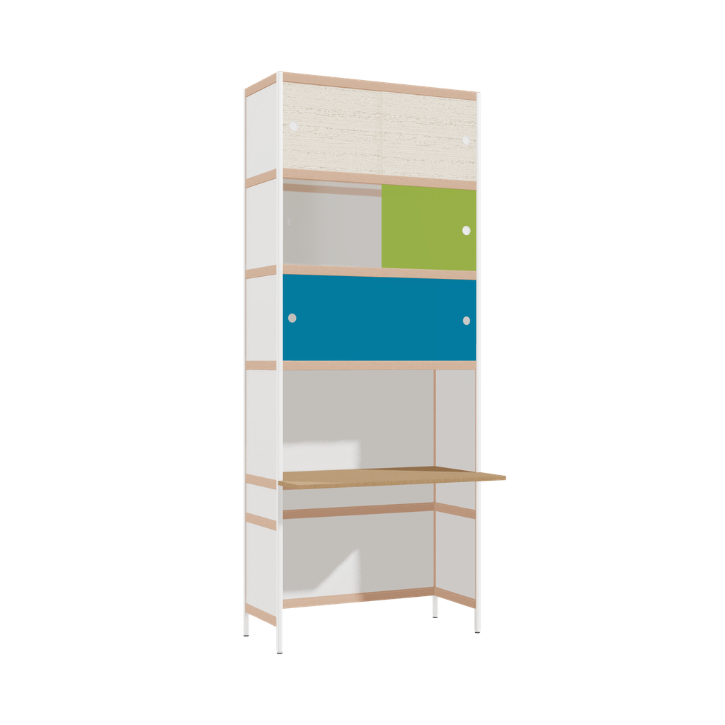 Overhangend bureau (247.5x100x63.6 cm)