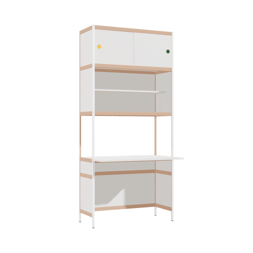 Bureau débordant (216.5x100x63.6 cm)