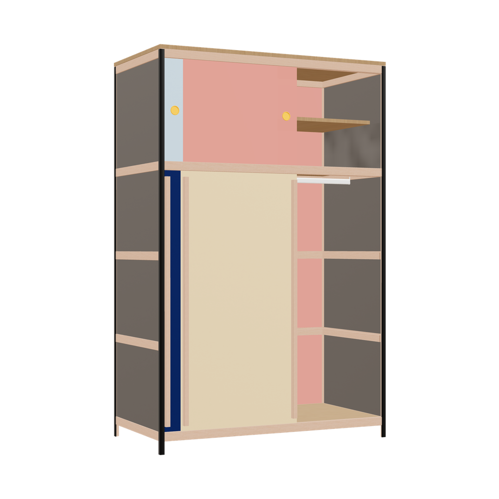 Wardrobe (185.8x120x62 cm)